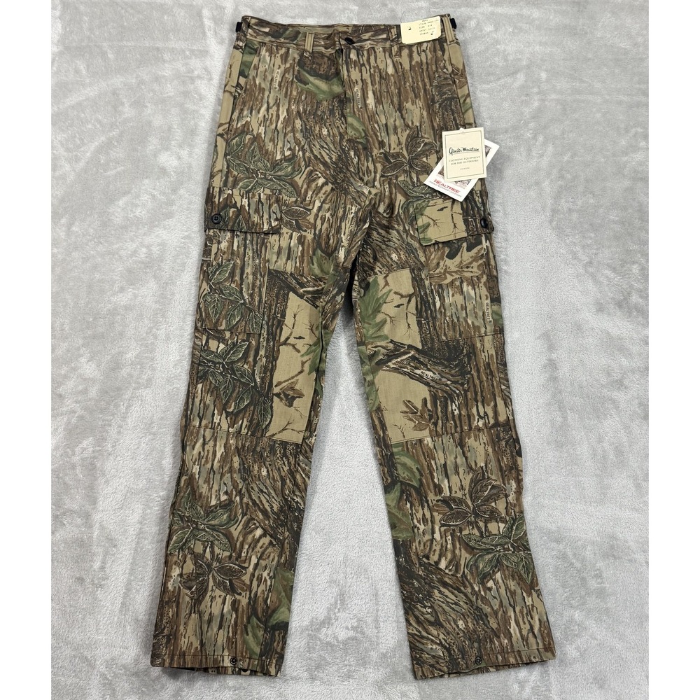 Hunting Pants Mens M 34x34 Realtree Camo Double Knee Ripstop Vintage 90s USA